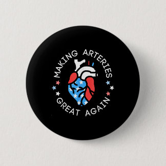 4th Of July Cardiac Nurse Making Arteries Great Ag Button