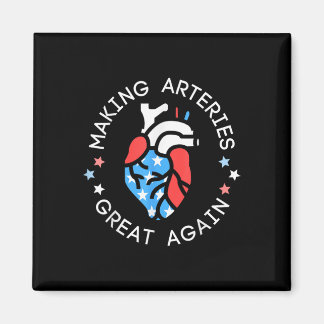 4th Of July Cardiac Nurse Making Arteries Great Ag Magnet