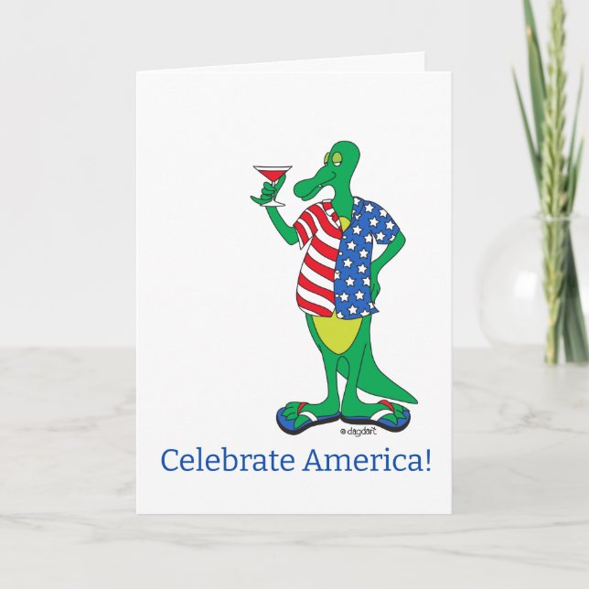 4th of July Celebrate Greeting Card (Front)