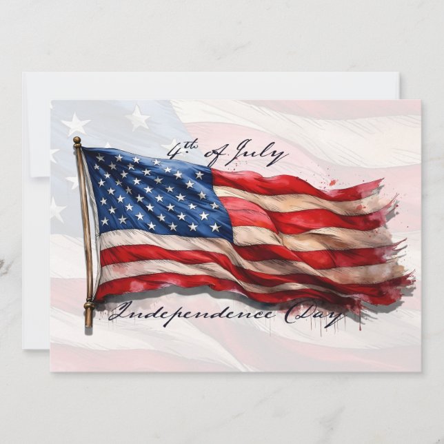 4th of July – Celebrate with US Flag (Front)