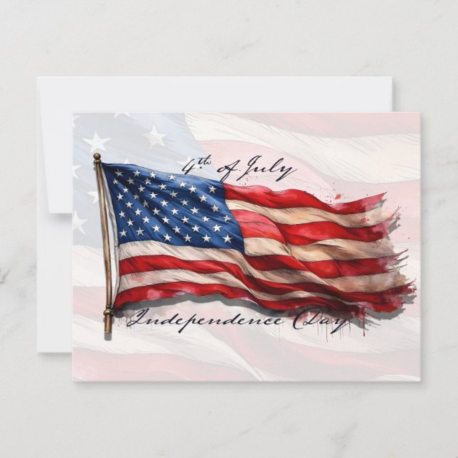 4th of July – Celebrate with US Flag (Front)