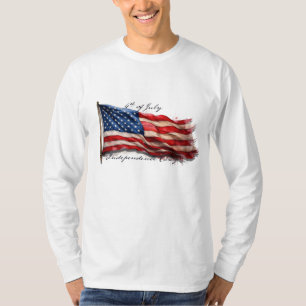 4th of July – Celebrate with US Flag T-Shirt