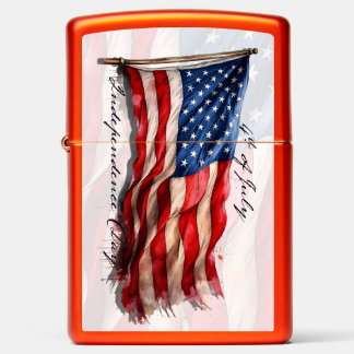 4th of July – Celebrate with US Flag Zippo Lighter