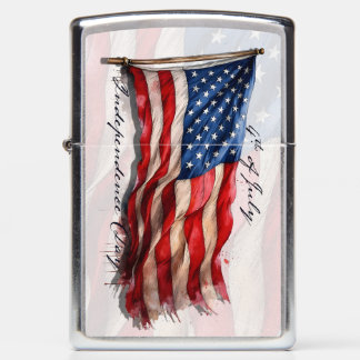 4th of July – Celebrate with US Flag Zippo Lighter