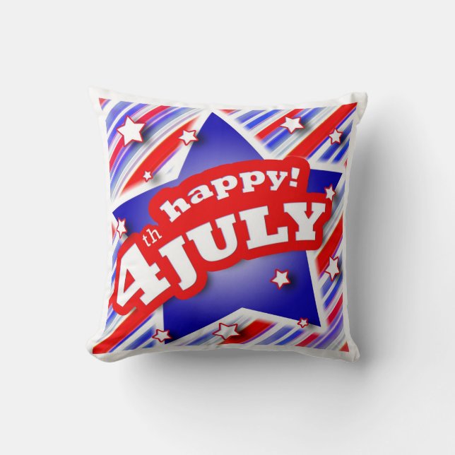 4th of July Celebration American MoJo Pillows (Front)