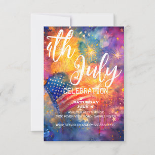 4th of July Celebration Bash Invitation
