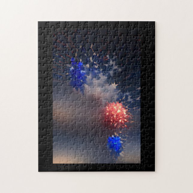 4th of July celebration HD abstract jigsaw puzzle (Vertical)