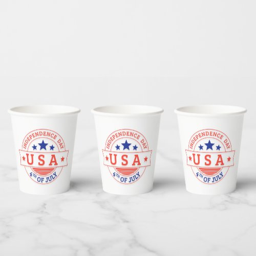 4th of July Celebration Paper Cups