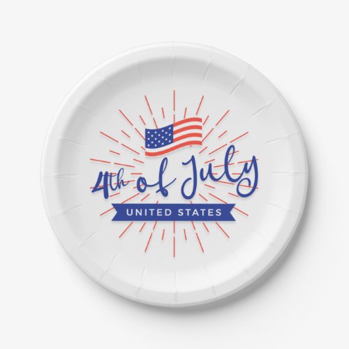 4th of July Celebration Paper Plates