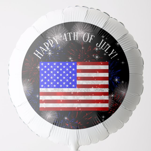 4th of July Celebration - USA flag Balloon (Front)