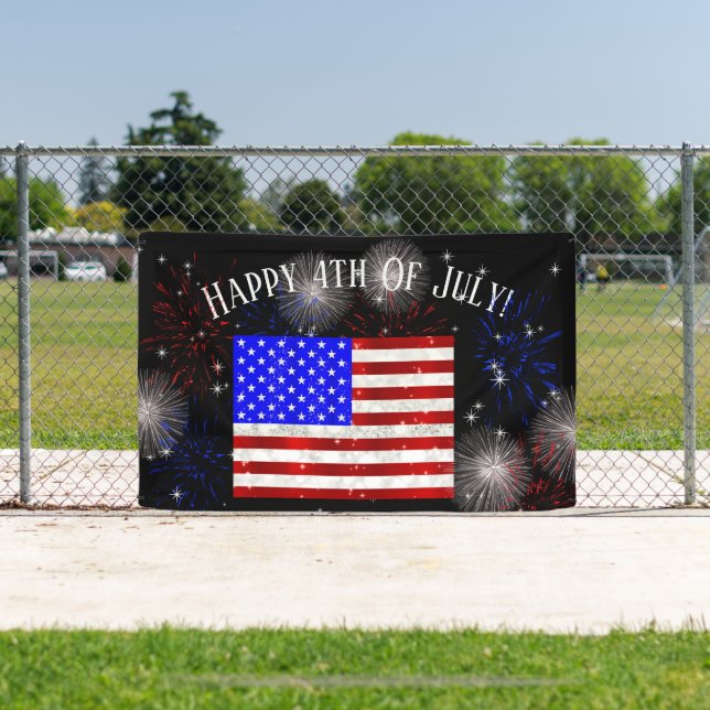 4th of July Celebration - USA flag Banner (Insitu)