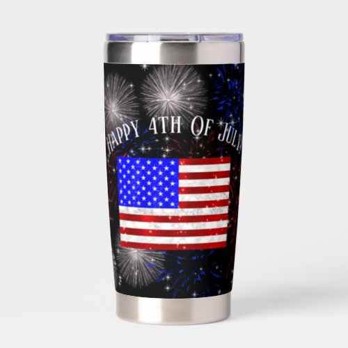 4th of July Celebration _ USA flag Insulated Tumbler