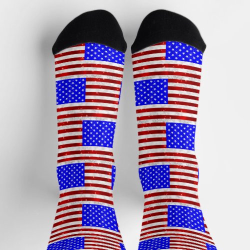 4th of July Celebration _ USA flag  Socks