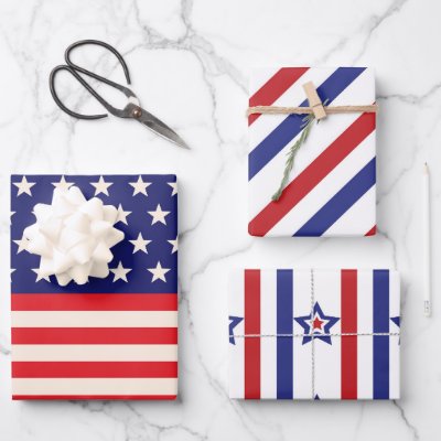 4Th Of July Celebration  Wrapping Paper Sheets