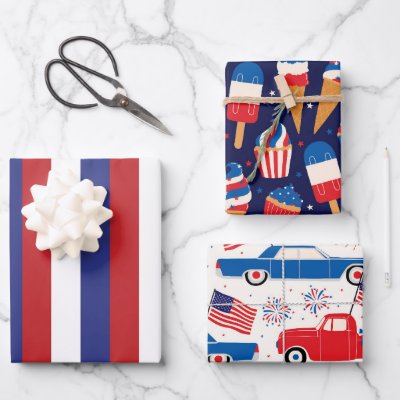 4Th Of July Celebration  Wrapping Paper Sheets