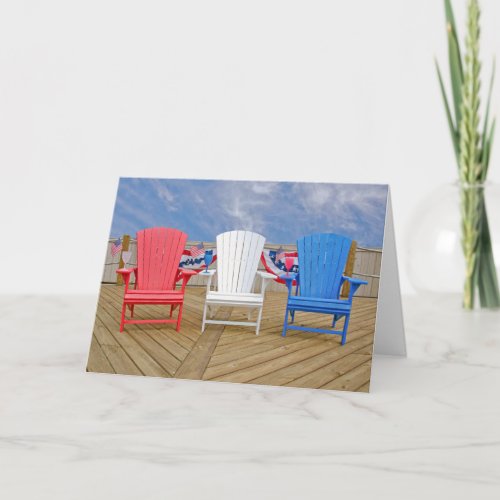 4th of July Chairs Card