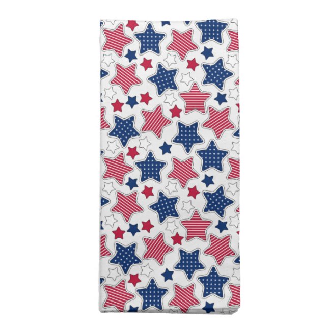 4th Of July Cloth Napkins (Folded)