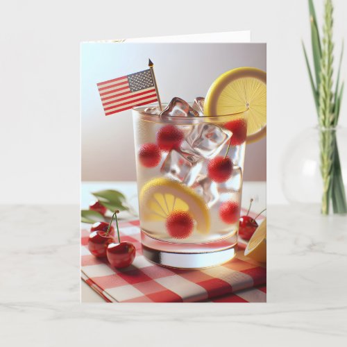 4th Of July Cocktail Card