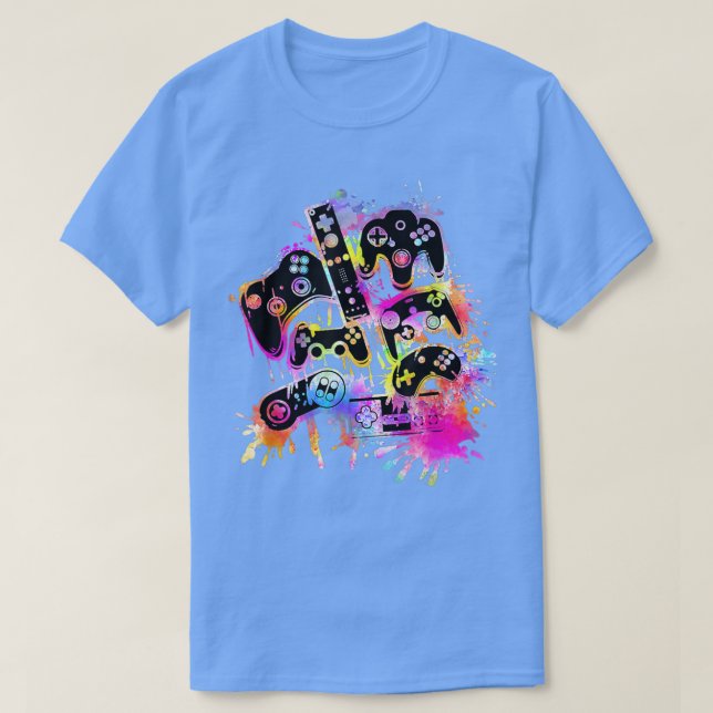 4th of July Control All the Things Video Game Cont T-Shirt (Design Front)