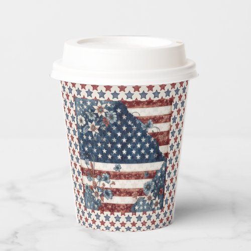 4th of July Country Flag  Paper Cups
