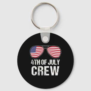 4th Of July Crew Matching Family Outfits Men Women Keychain