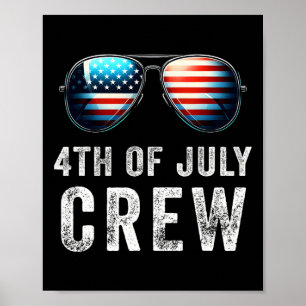 4th Of July Crew Matching Family Outfits Men Women Poster