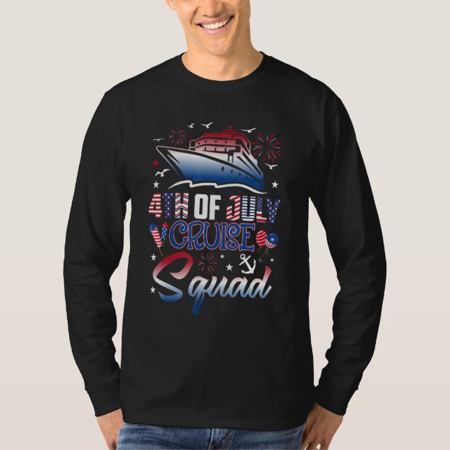 4th Of July Cruise Squad Patriotic American T-Shirt (Front)