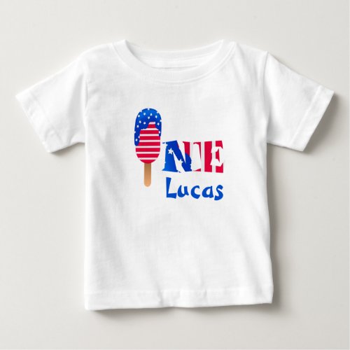 4th of July Cute 1st Birthday Baby  Baby T_Shirt
