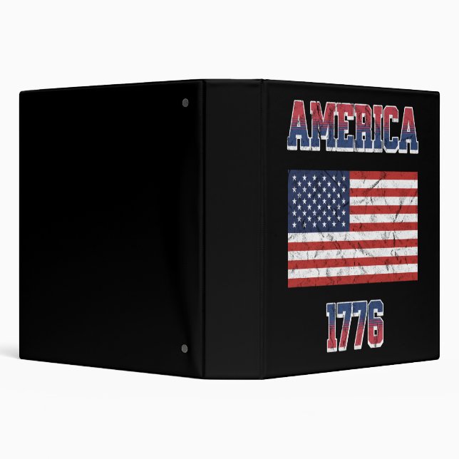 4th of July design 3 Ring Binder (Background)