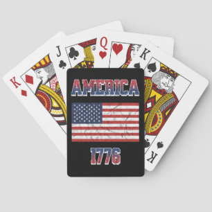 4th of July design Poker Cards