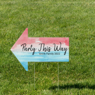 4th of July Direction Arrow Sign for Yard