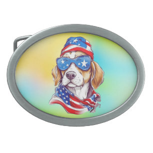4th Of July Dog Sublimation-66361 Belt Buckle