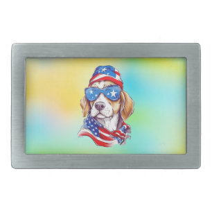 4th Of July Dog Sublimation-66361 Belt Buckle