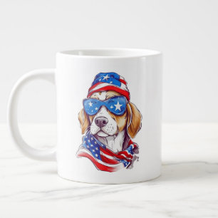 4th Of July Dog Sublimation-66361 Giant Coffee Mug