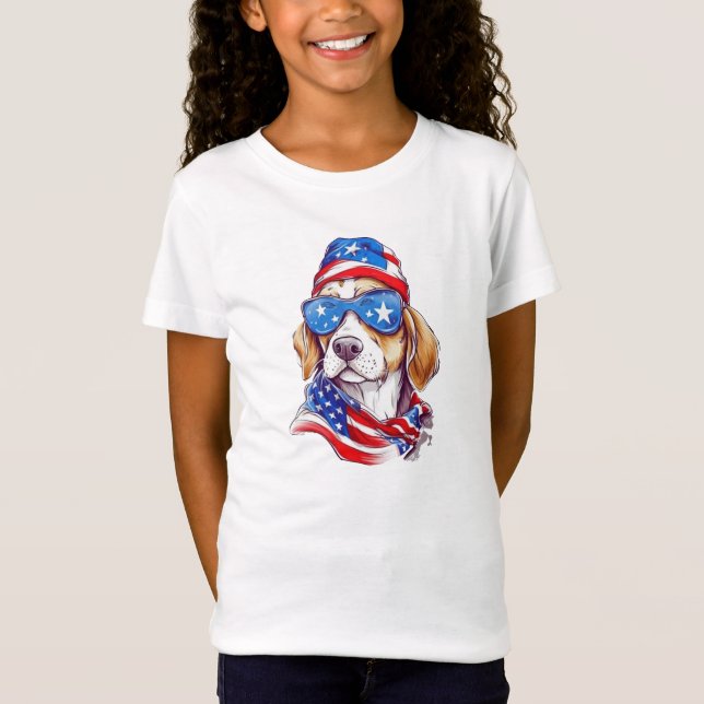 4th Of July Dog Sublimation-66361 Hoodie T-Shirt (Front)