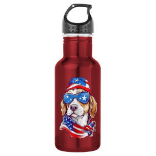 4th Of July Dog Sublimation-66361 Stainless Steel Water Bottle