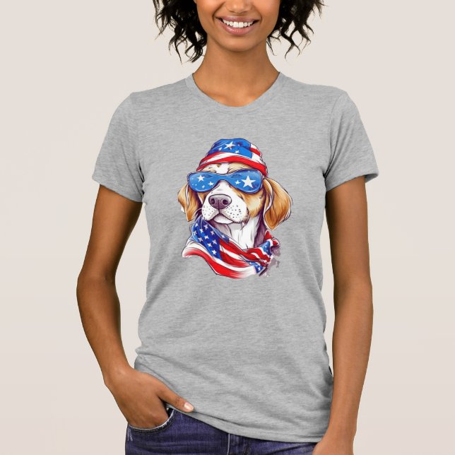 4th Of July Dog Sublimation-66361 T-Shirt (Front)