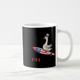 4th Of July Duck Firequacker Patriotic Fourth Of J Coffee Mug