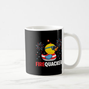 4th Of July Duck Firequacker Patriotic Fourth Of J Coffee Mug