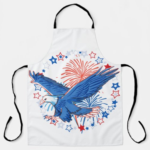 4th of July Eagle Apron