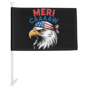 4th Of July Eagle Freedom Patriotic Car Flag