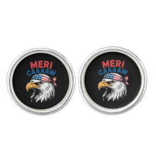 4th Of July Eagle Freedom Patriotic Cufflinks