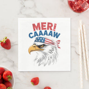 4th Of July Eagle Freedom Patriotic Napkins