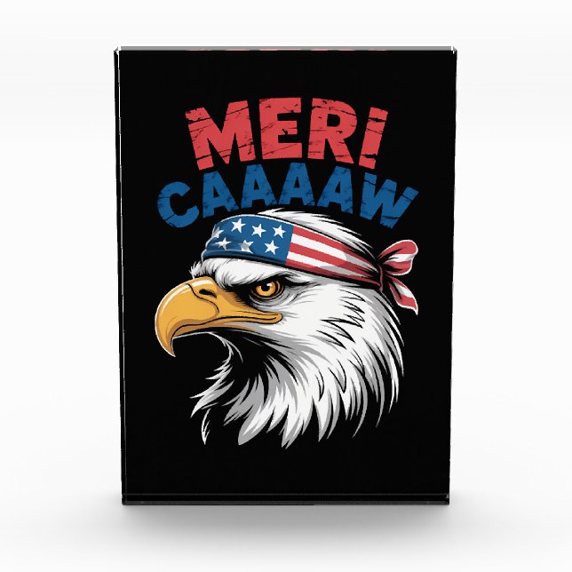 4th Of July Eagle Freedom Patriotic Photo Block (Front)
