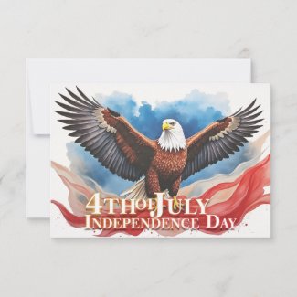 4th of July Eagle – Patriotic Art Design