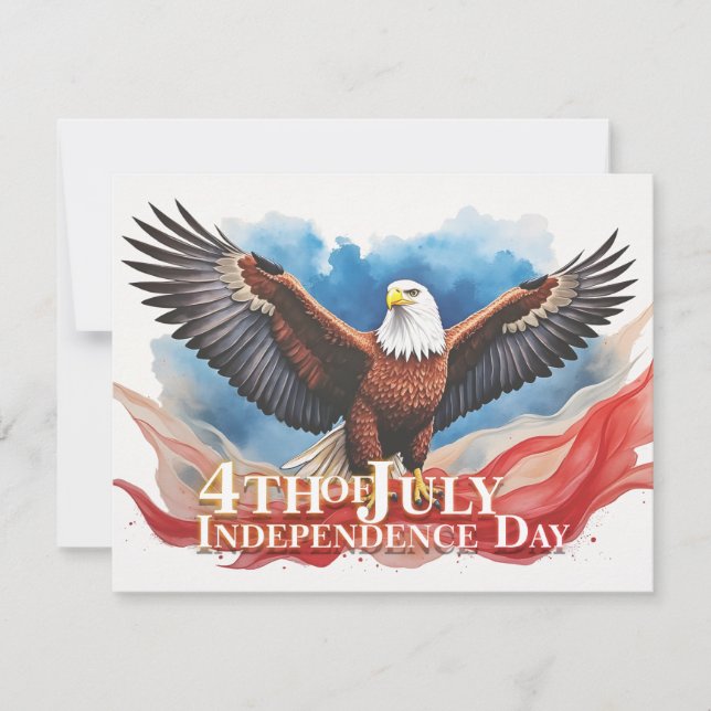 4th of July Eagle – Patriotic Art Design (Front)