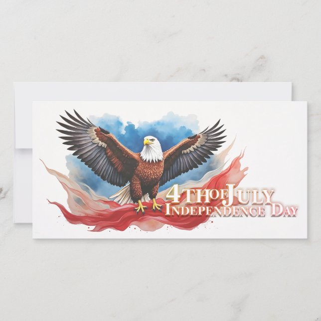 4th of July Eagle – Patriotic Art Design (Front)