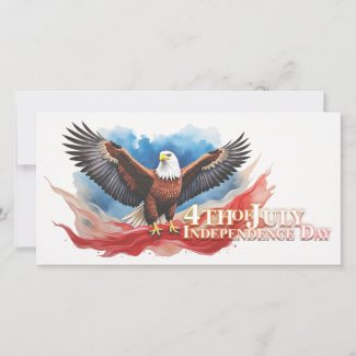 4th of July Eagle – Patriotic Art Design
