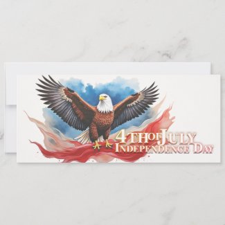 4th of July Eagle – Patriotic Art Design