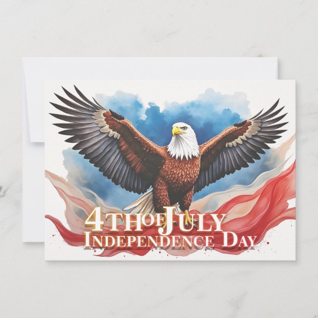 4th of July Eagle – Patriotic Art Design (Front)